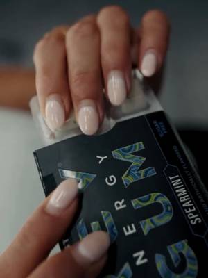 Workout energy, in your pocket. #gum #gym #caffeine #asmr #workout