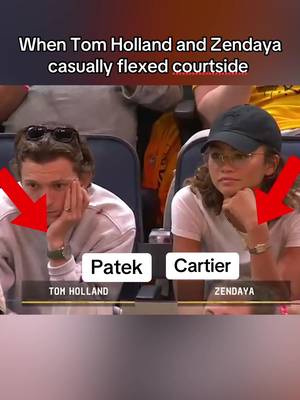 When Tom Holland and Zendaya showed up to the NBA playoffs 🔥 #spiderman #zendaya #tomholland 