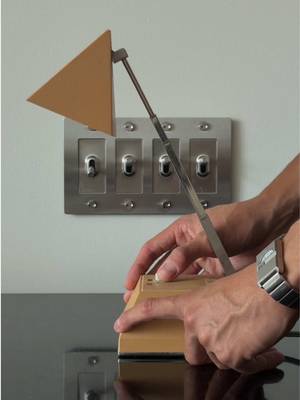 latest find: 1970s Model 711 pyramid desk lamp from japan #vintagefurniture #vintagefinds #vintagejapanese #loftdecor #minimalstyle 