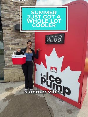Stop by @petrocanada's Ice Pump before your long weekend getaway. 🧊🚗 #FYP #ForYouPage #Ad