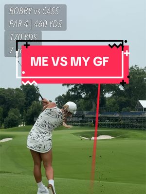 I play my girlfriend in a one hole match #golf #golfswing #girls #sports #fitness