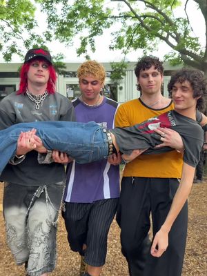 my big brothers carrying me to the lolla stage @5 Seconds of Summer 