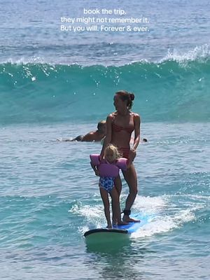 I actually think they do remember it. 🥹Maybe not in a way they can recall, but I believe those moments become woven into who they are. #mom #surftrip #momlife #partywave #mentawais 📸@IQBAL mentawai 