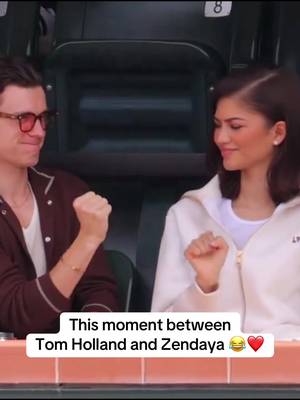 When Zendaya and Tom Holland were at Indian Wells 🤣 (via @Tennis Paradise) #tennis #spiderman #espnsocial 