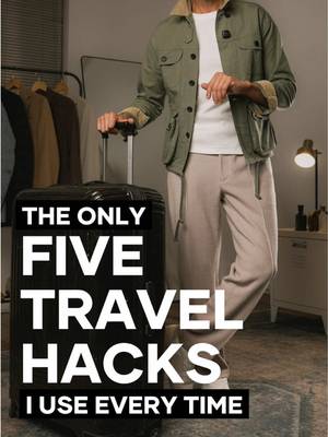 It took me 20 years of traveling to learn these five travel hacks. Now I never fly without them.  #travelhacks #travelessentials #traveltiktok 