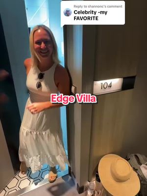 The 2 story Edge Villa on the Celebrity Beyond is absolutely stunning 😎 would you stay here and would you ever leave the room? ⬇️
