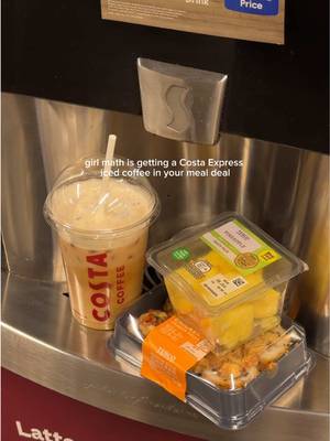 Lunch 🤝 little treat 🤝 Costa iced coffee Name a better Tesco trip, we'll wait…   Did you know, you can get a regular Costa Express Iced Coffee as part of your Tesco meal deal at participating Tesco stores. Head to the Store Locator in your Costa Club app to find your closest Costa Express machine serving iced drinks.