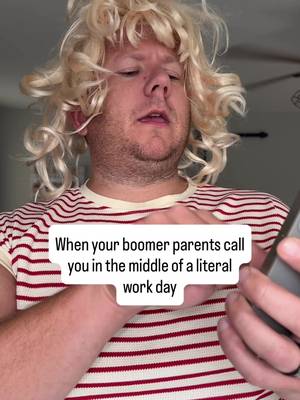“Hey you workin?”…. It’s the literal middle of a work day so.. yes #boomers #parents