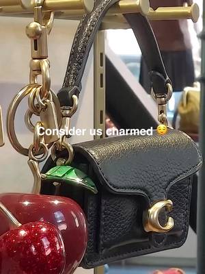 Yes, that is a mini Tabby on a keychain, and yes, it is absolutely essential. Consider us thoroughly charmed. 🥹👜 #CoachNY #BagCharms #CuteFinds #CherryCharm #BagInspo 