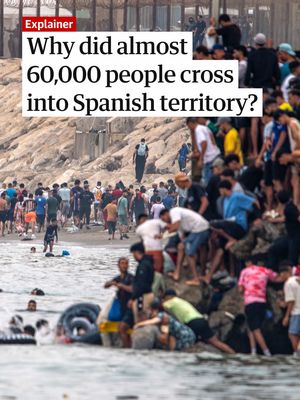 “The situation is absolute chaos,” said Rachid Sbihi, the head of the association that represents border protection in Ceuta. The small autonomous Spanish city sits on the north African coast and has seen an influx of more than 49,000 people in the last 24 hours. “It’s not possible to give precise numbers, but there are thousands of migrants crossing,” Sbihi said, adding that the border had “totally collapsed”. For Spain’s prime minister, Pedro Sán chez, this migration crisis is a violation of Spain’s territorial sovereignty. He says it is driven by human traffickers wilfully misleading migrants about the legal situation after a recent ruling by the Spanish supreme court.  Earlier this month, the court ruled that immediate returns of migrants crossing the border illegally did not apply to those arriving by sea – but with some important caveats that say they cannot “overcome the established border containment elements”. Spanish authorities have said 25,000 people have already recrossed the border voluntarily.   Head to the link in bio to read the full story.