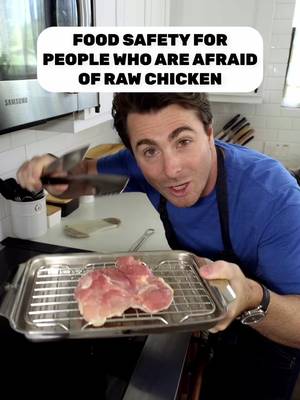 Send this to someone who is afraid of cooking chicken at home... There's nothing wrong with washing your raw chicken tongs either, it's just a little unnecessary once you know the science. 