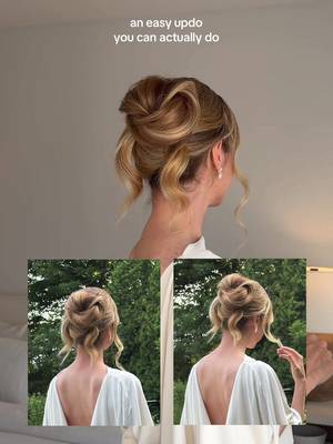 an easy updo you can actually do♥️ If you’ve ever wished your hairstyles had a little more fullness, this is my favourite way to create it with clip-in extensions. I’m wearing @Luxy Hair’s 20” Seamless Collection in Caramel Honey Blonde. They blend beautifully, and feel comfortable in any hairstyle and are so lightweight I forget I’m wearing them. Use code AGABOURY to save.  Everything’s linked in my bio✨ #luxyhair #luxyhairpartner #hairtutorial #easyupdo #easyhairstyle 
