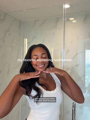 Smiling bigger and brighter with Sensodyne Clinical White ✨ 📹: @wellnessbynaomi