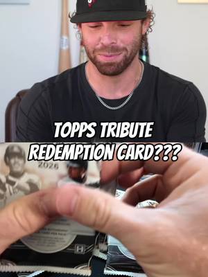 OUR FIRST EVER REDEMPTION CARD!!! FULL VIDEO ON YOUTUBE!!!! #Baseball #baseballcards #MLB #redemption #toppstribute