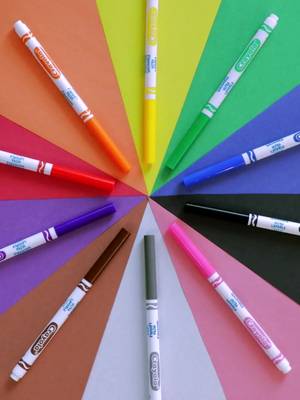 Pressed about the mess? Not with Crayola Ultra-Clean Washable Markers! 😎 With bold colors and superior washability, Crayola Ultra-Clean Washable Markers help keep creativity on the page—not on clothes, skin, or walls. 🎒 #CrayolaBackToSchool