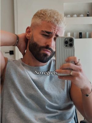 Long overdue. Double bleach + tone with L’Oréal Professionnel Blonde Studio, glossed with Dia Light 9.12/9.01. worth it. #menshair #blonde #bleachedhair #mensblondehair 