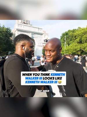 When he realized 😂 #kennethwalker #chiefs #kansascity via @thekennethwalker