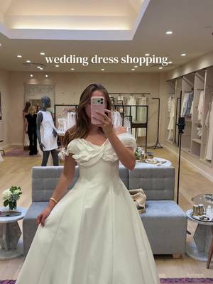 found my reception dress!!🍾✨🕊️ @Anthropologie Weddings definitely recommend booking an appointment if you’re searching for your bridal looks #anthropartner #weddingdresses #weddingdressshopping #receptiondress  