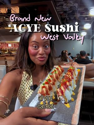 🚨 New all-you-can-eat sushi just landed in the West Valley. 🍣 Peoria officially has another AYCE sushi spot! 👀 They’re currently in their soft opening, with their grand opening happening next week. If you’re into ordering round after round of sushi, sashimi, nigiri, appetizers, and hot dishes, this might be one to add to your list. [Hosted] #arizonaplaces  📍Peoria, AZ Would you try it? 👀 Weigh in down below! . . . #arizonainfluencer #phoenixaz #arizonafood #sushi 