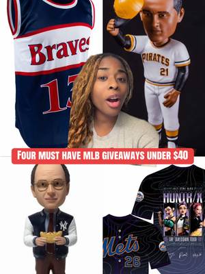 Get these bobbleheads and giveaways for so cheap on TickPick 🤩 use my code SYMONE for an extra discount #symonewiththesports #MLB #baseballgame #tickpick #bobblehead @TickPick