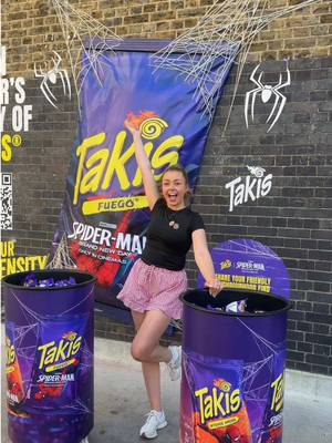 Ad THE MOST FUN this morning hunting around London for packets of Takis to celebrate the Spiderman: Brand New Day movie only in cinemas! ❤️💙  Be QUICK!!! If you’re in or around London today have a look at the clues and see if you can find a bag for yourself! 🕸️🕷️  #SpiderManBrandNewDay @Spider-Man Movie @Sony Pictures UK 