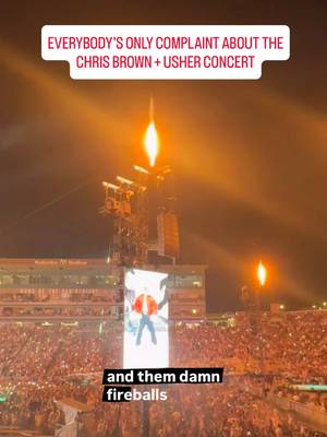 Everybody Attending The #ChrisBrown + #Usher Concerts Have The Same Complaint 😂 🔥🔥🔥🔥. Excellent Show Otherwise LOL! #RandBTour #Birmingham #Funnymaine 