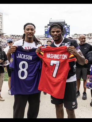 Game recgonizes game 🤝 @Malik @Lamarjackson @Baltimore Ravens 