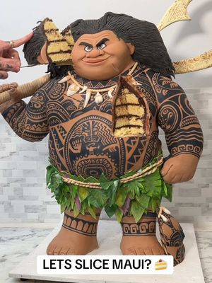 Let’s cut up @The Rock 🍰 #maui #moana #cake #cakedecorating #cakes