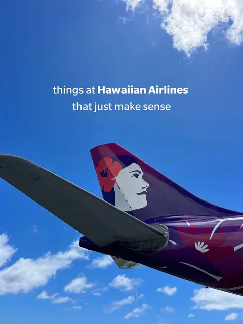 Just a few things that make Hawaiian Airlines, Hawaiian Airlines 🌺🤙🏽