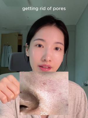 How to make pores look smaller without using pressure: use retinal + moisturizer consistently Product mentioned: Celimax vita A retinal shot tightening booster #koreanskincare #skintok #pores #retinal #porecleansing 