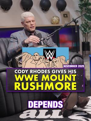 Cody Rhodes names his WWE Mount Rushmore 🐐 From Dusty Rhodes to John Cena, here's why each made the cut.