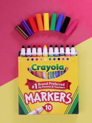 Markers, crayons, colored pencils, and more from the #1 Brand Preferred by Parents and Teachers 🖍️ ❤️ #CrayolaBackToSchool