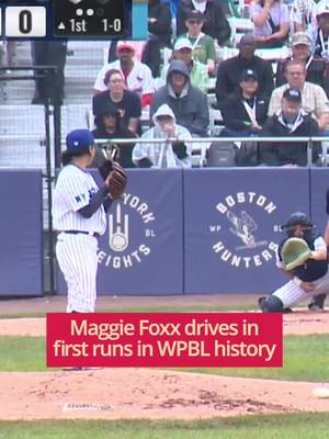 The first RBIs in WPBL history belong to Maggie Foxx as she lines one to left to bring in Mo'ne Davis and Ashton Lansdell.