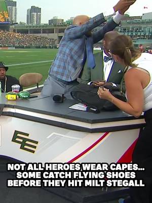 Davis always has Milt’s back 🤜🤛 #CFLGameDay #Football #TSN #CFL