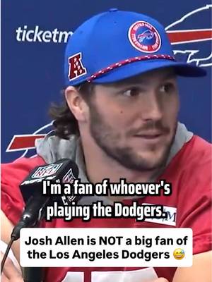 Josh Allen is not going to be a happy camper if the Dodgers end up trading for Tarik Skubal 😂 (🎥 via Matt_Bove / X) #joshallen #dodgers #losangelesdodgers #buffalobills #MLB 