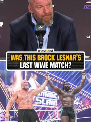 “For Brock to walk back to the ring, to bring Oba Femi back in there with him, to put him over verbally and physically as ‘This is The Future of the business and I am The Past’ — that’s a pretty bold statement. Brock doesn’t just say things." - Triple H 👀 #SummerSlam