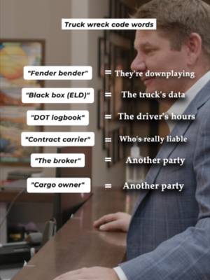 After an 18-wheeler crash, the words used in a claim matter. Terms like black box, ELD data, DOT logbooks, and contract carriers can reveal important details about what happened and who may be responsible. Don’t let complicated trucking terms hide the truth behind your case. #WestTexasPersonalInjury #TruckAccident #18WheelerAccident #PersonalInjuryLaw #TruckingAccident #KnowYourRights #LorfingLaw