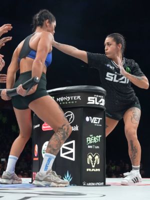 Stumbled 🫠 The Serbian Princess was serving some strong slaps 👋 Rewatch #PowerSlap22 on YouTube