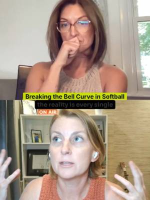 Most high school hitters are swinging 50 to 55 MPH with exit velo between 62 and 70. That is the bell curve. That is average. And once you know where you sit in it, the question becomes what are you willing to do to separate from it. Do not just get recruited. Go play. Go be an All-American. #betonme #drivelinesoftballpodcast #clips