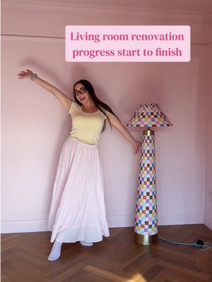 Our living room progress so far, now time for the fun part !! 🌈🦋🌟🎀 