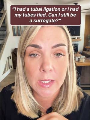 One of the questions we hear all the time: "Can I still be a surrogate if my tubes are tied?"  The answer is yes. A tubal ligation does not disqualify you from becoming a surrogate. #surrogacy #surrgoacyjourney #surrogacysupport 