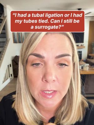 "My tubes are tied. Can I still be a surrogate?" Absolutely. It's one of the most common questions we get, and the answer is yes. #surrogacy #surrogates #surrogacyjourney #surrogatetiktok #surrogatelife