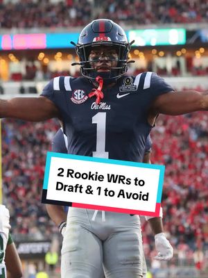 2 Rookie WRs you NEED to Draft and 1 to Avoid #fantasyfootball #fantasyfootballdraft #widereceiver #rookie #fantasyfootballsleepers 