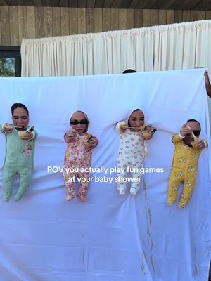 baby shower games, but make them funny