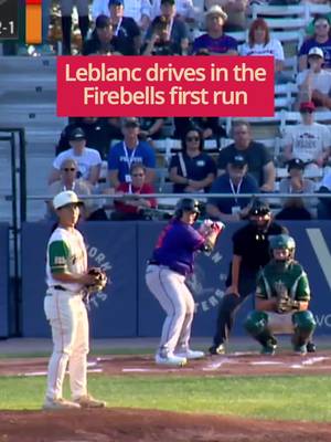 Andréanne Leblanc puts the San Francisco Firebells first-ever run on the board with a base hit to right.