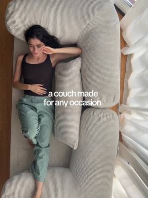 my space needed a versatile piece and the @OMHU teddy sofa was my first choice ☁️ #omhupartner #teddysofa 