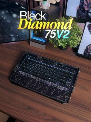A Lamborghini-inspired keyboard for your desk 🏎️⌨️ The DRY STUDIO Black Diamond 75 V2 combines forged carbon, CNC aluminium, custom RGB and ultra-low-latency wireless performance in one seriously unique design. @Angry Miao  Would you add this to your setup? . . #keyboard #angrymiao #drystudio #gamingsetups #moxperience 