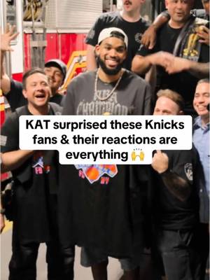 Knicks champ @Karl-Anthony Towns teamed up with @UPS driver David Delarosa at Fanatics Fest to deliver championship gear to fans and give them the surprise of a lifetime. Their reactions say it all, but if we had to translate, probably something like, "Knicks in five!"