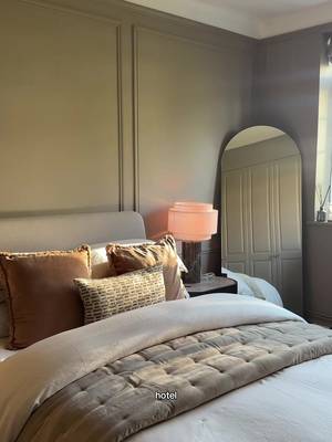 the secret to making a hotel-style bed at home 👇🏾 your bed is the centrepiece of your bedroom, if it looks a mess, the whole room will look awful, luckily it’s super easy to style a chic looking bed.  you’ll need a few things: - a mattress topper for extra comfort - four pillows, stacked - two square cushions & a lumbar cushion - a down or ‘feels like down’ duvet, folded back - a bedspread or large throw for layering and extra texture duvet & duvet cover @Marks and Spencer  bedspread @Christy  square cushions @H&M HOME  lumbar cushion @John Lewis  #homedecor #interiordesign #luxurybedding 