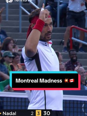 Blockbuster tennis 🇨🇦💥 #tennis #tennistv #atptour #nadal #fognini 